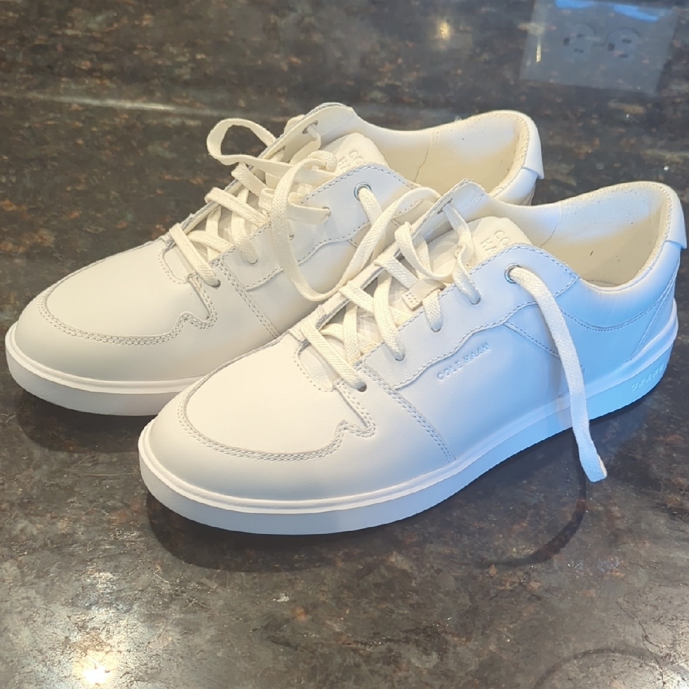 Cole Haan Off-White Leather Sneakers